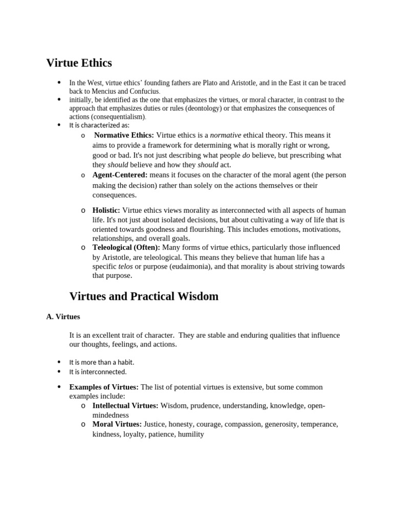 Understanding Virtue Ethics Principles | PDF | Virtue Ethics | Courage