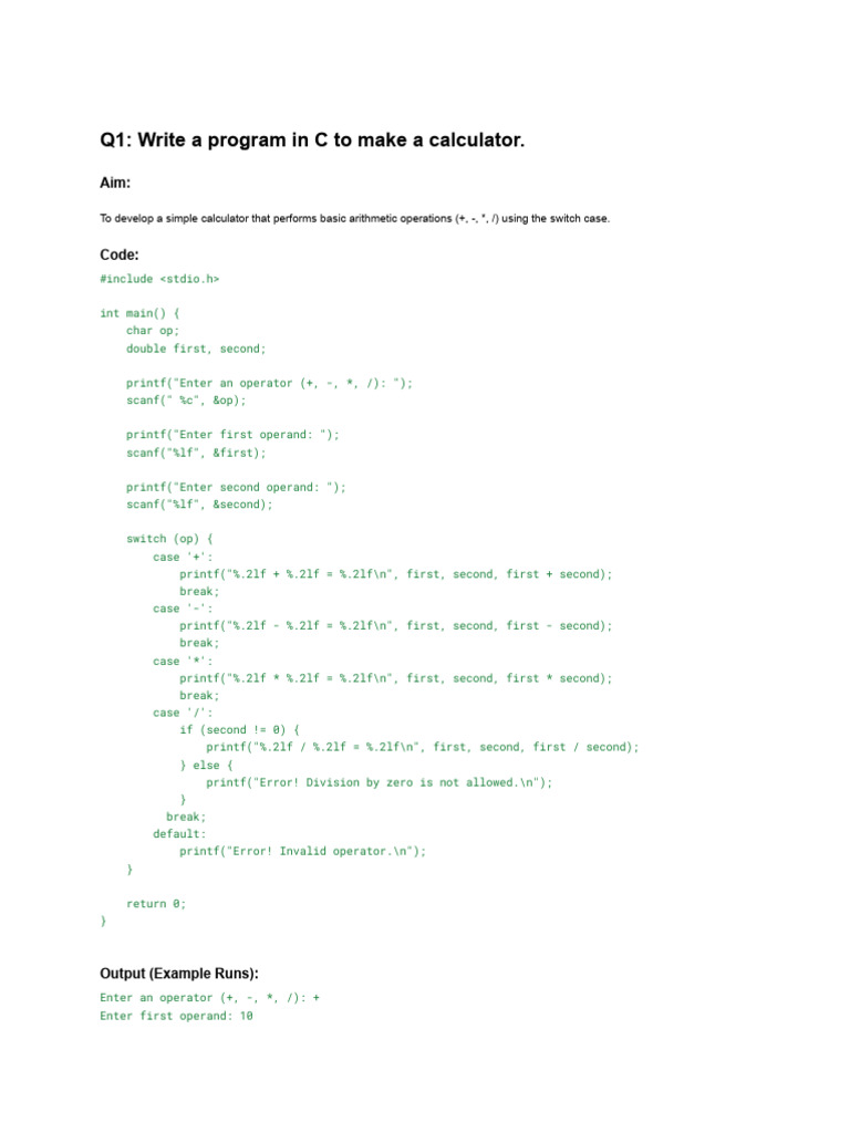 Assignment 4 For C Programming Lab | PDF | Linguistics | Computing