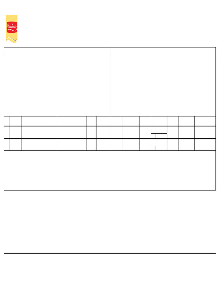 Dairy Plant Purchase Return Note | PDF