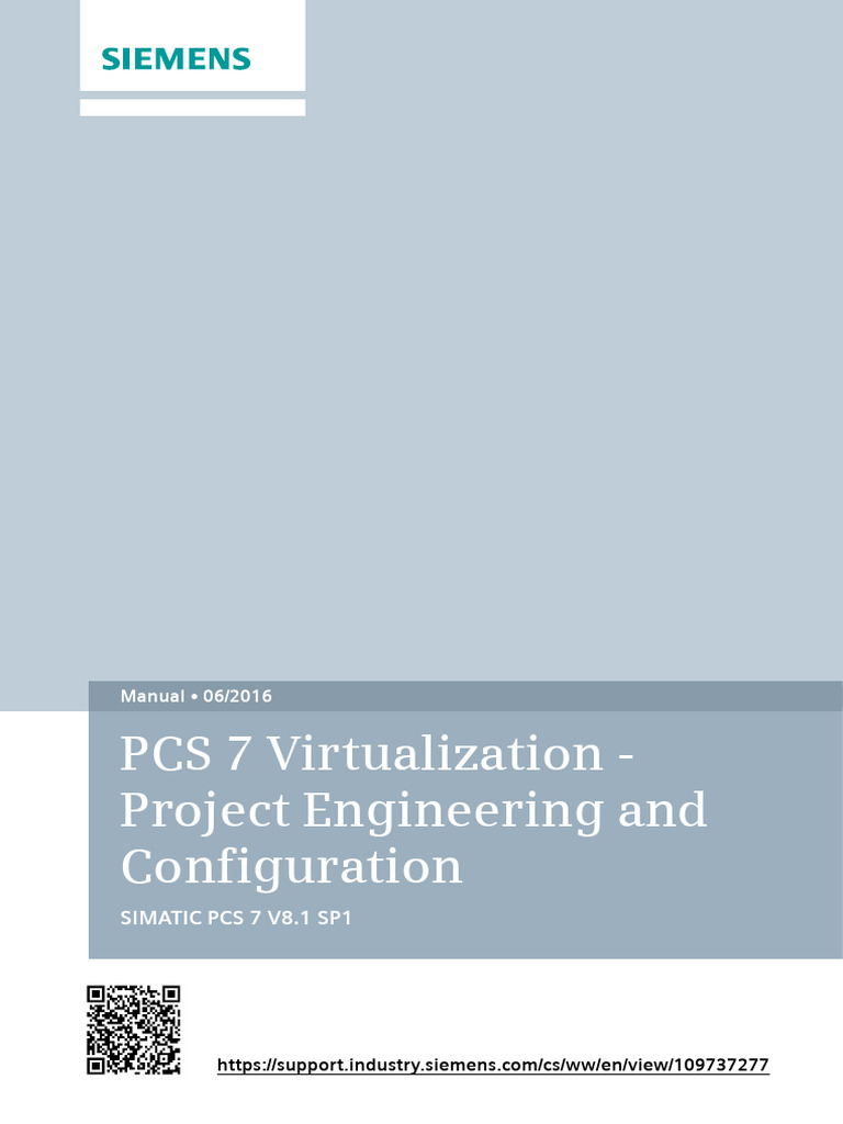 PCS 7 Virtualization Project Engineering | PDF | Virtualization ...