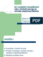 Investicijski I Projektni Menadžment Prezentacija