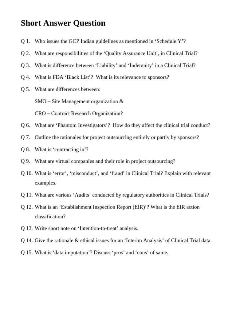 Clinical Trial Guidelines and Concepts Explained | PDF