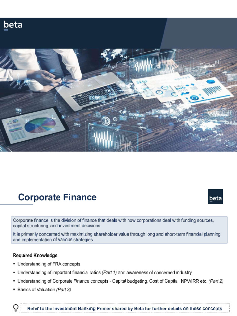 Beta Corporate Finance 2023 | PDF
