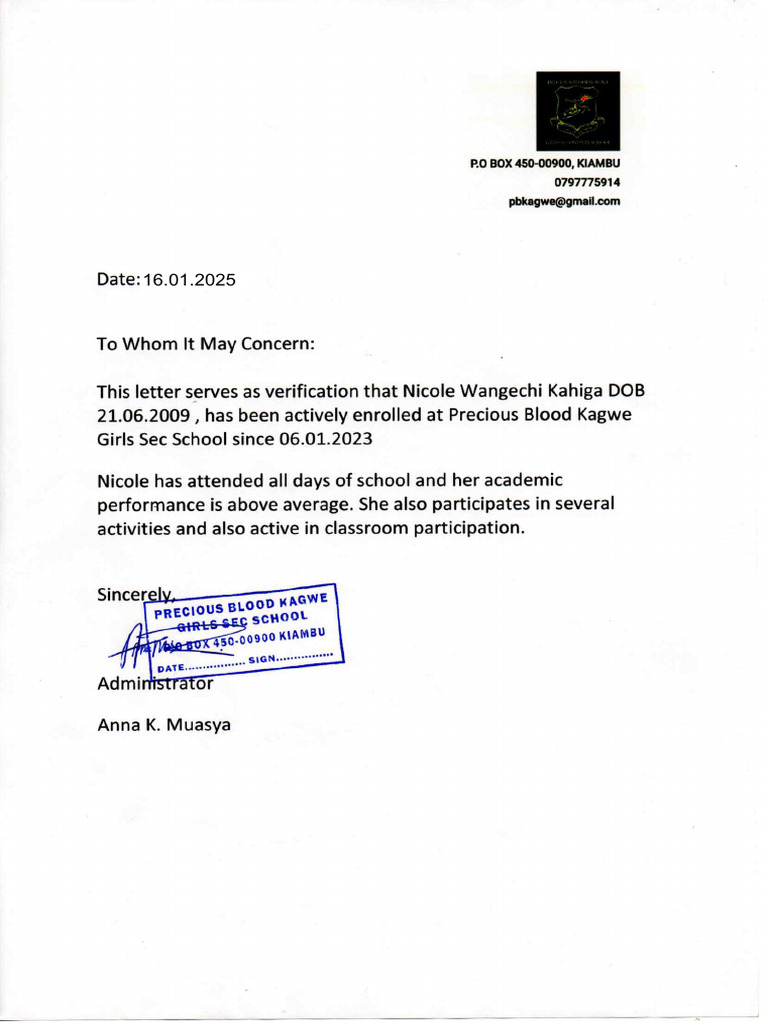 School Letters | PDF