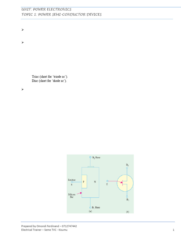 Power Semiconductor Devices Overview | PDF | P–N Junction | Field ...