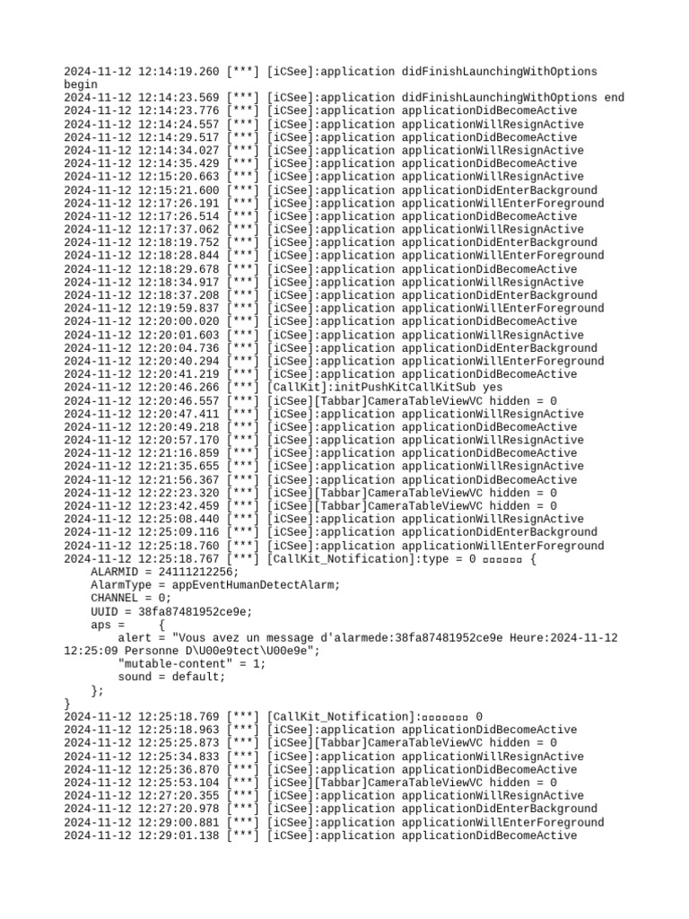 App Debug Log | PDF