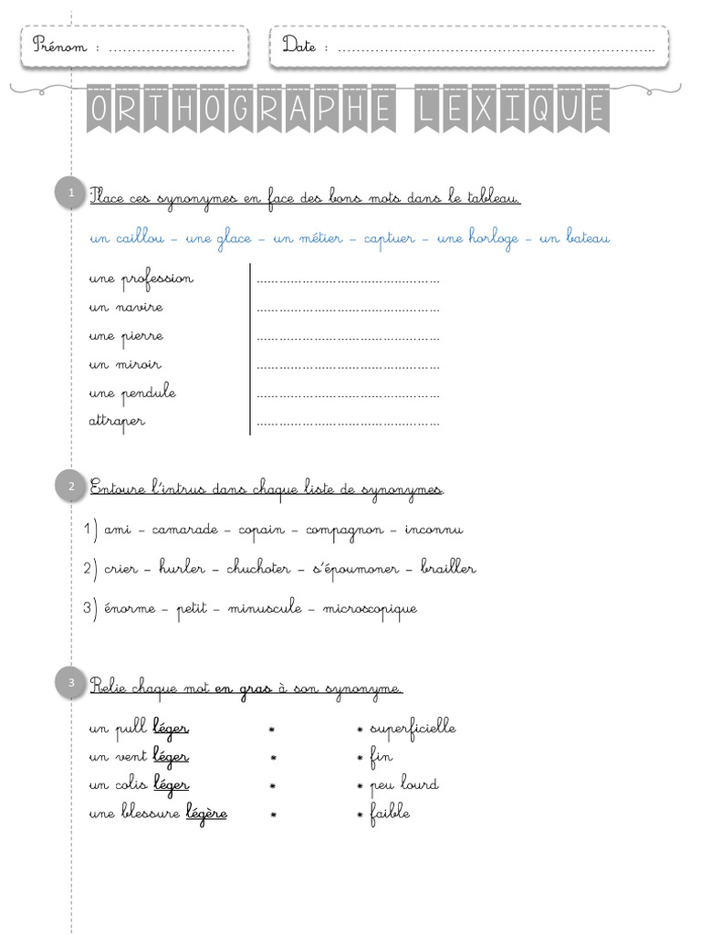 Exercices Ce1 2 | PDF
