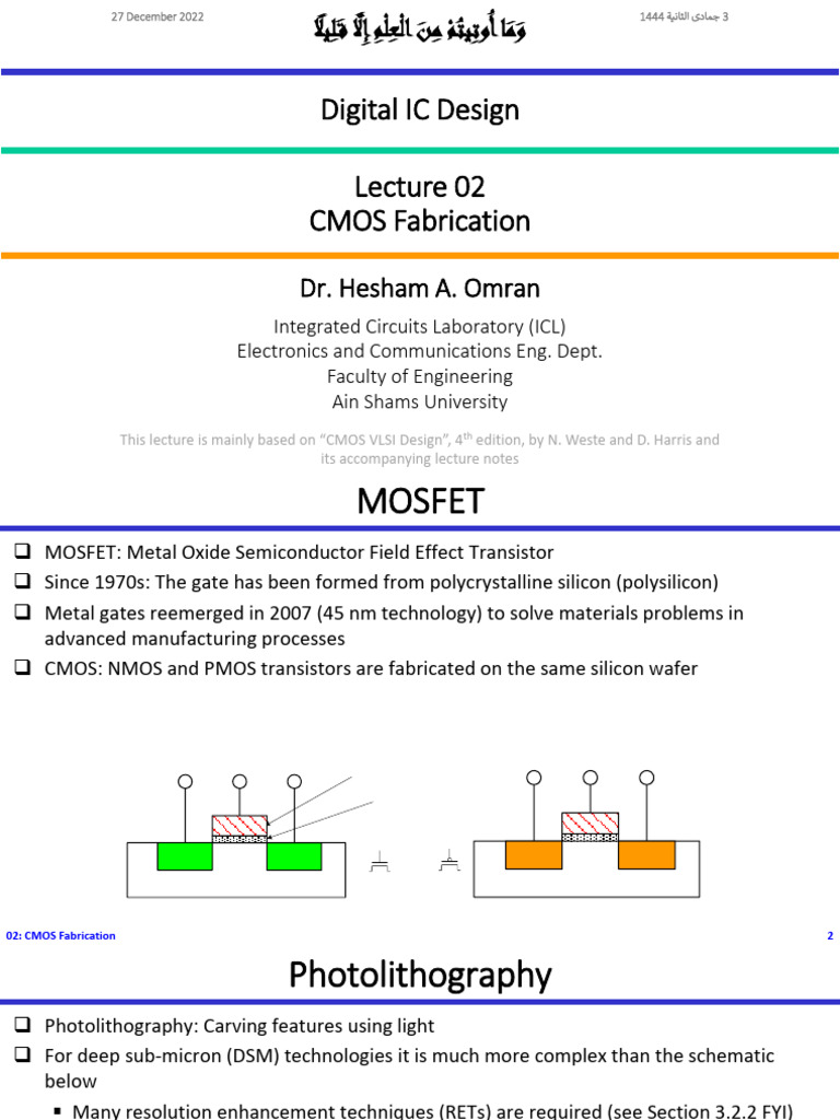 Dic Lec 02 Fabrication v011 | PDF | Semiconductor Device Fabrication ...