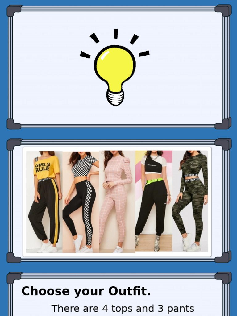 Outfit Combinations Using Counting Principle | PDF