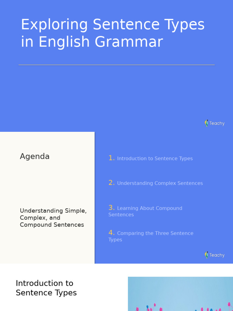 Understanding English Sentence Types | PDF | Sentence (Linguistics ...