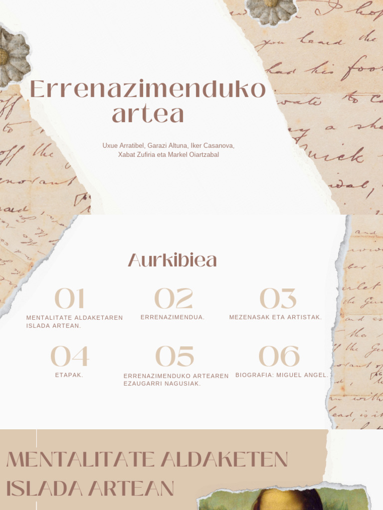 Errenazimenduko Artea | PDF