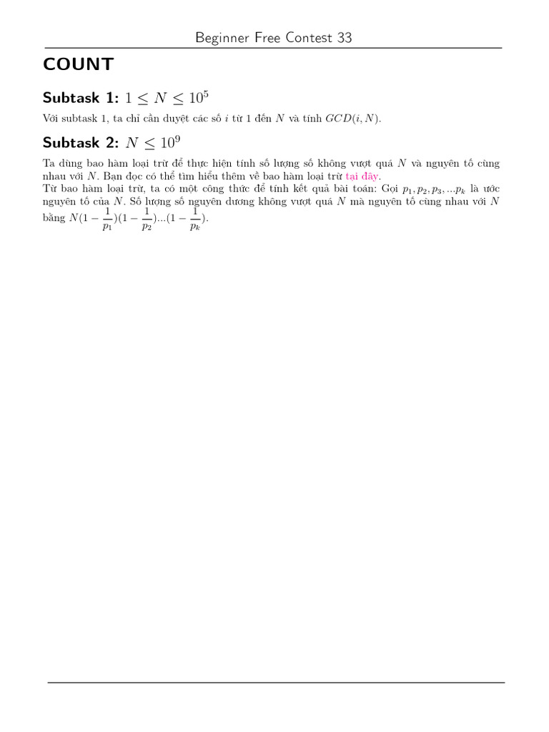 COUNT Solution | PDF