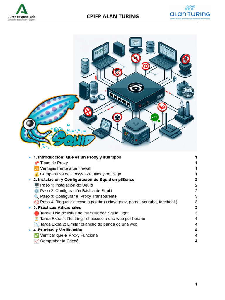 Bloqueo de Contenido con Squid en pfSense | PDF | Servidor proxy | Red ...