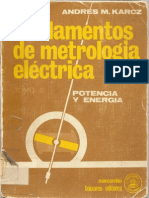 Fundamentos de Metrología Eléctrica - Tomo III [Andres M. Karcz]