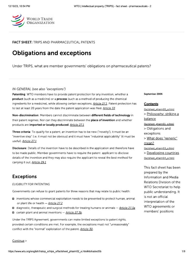 Article 31 (F) - Obligations and Exceptions 3 Waivers | PDF