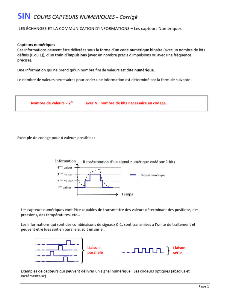 Différences entre codeurs absolus et incrémentaux | PDF | Capteur | Bit