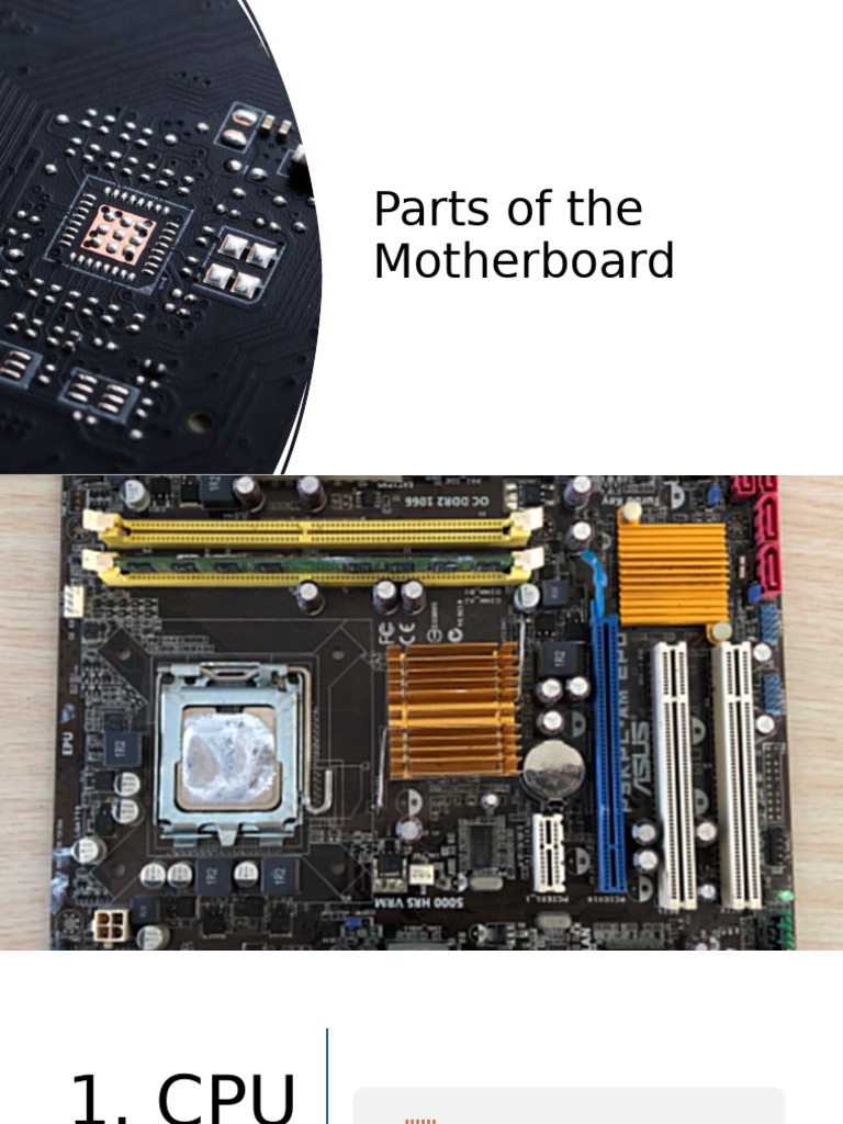 Essential Components of a Motherboard | PDF | Central Processing Unit ...