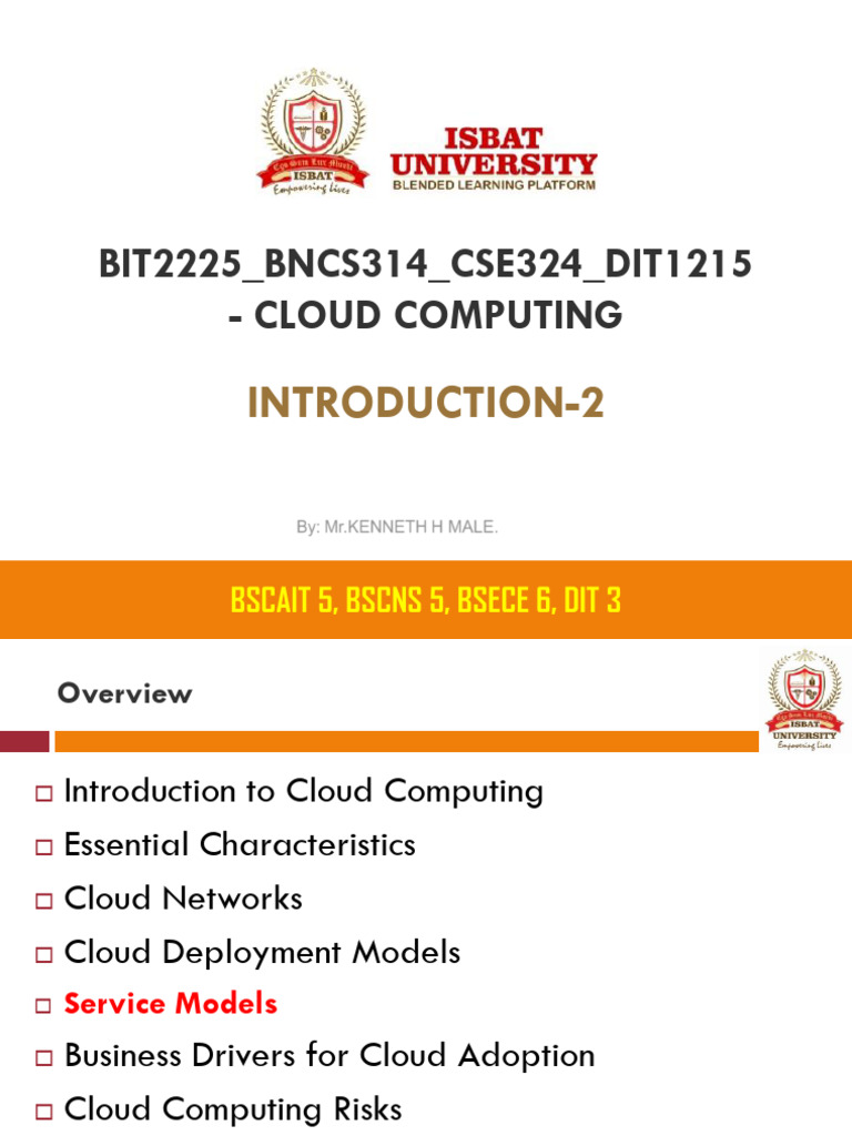 Introduction to Cloud Computing Overview | PDF | Cloud Computing ...