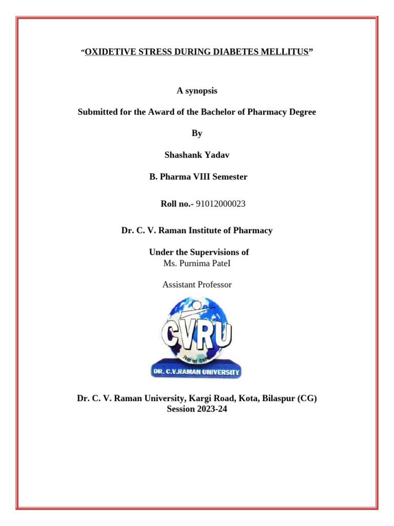 Oxidative Stress in Diabetes Mellitus | PDF | Diabetes | Hyperglycemia