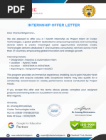 CodeAlpha Internship Offer Letter | PDF