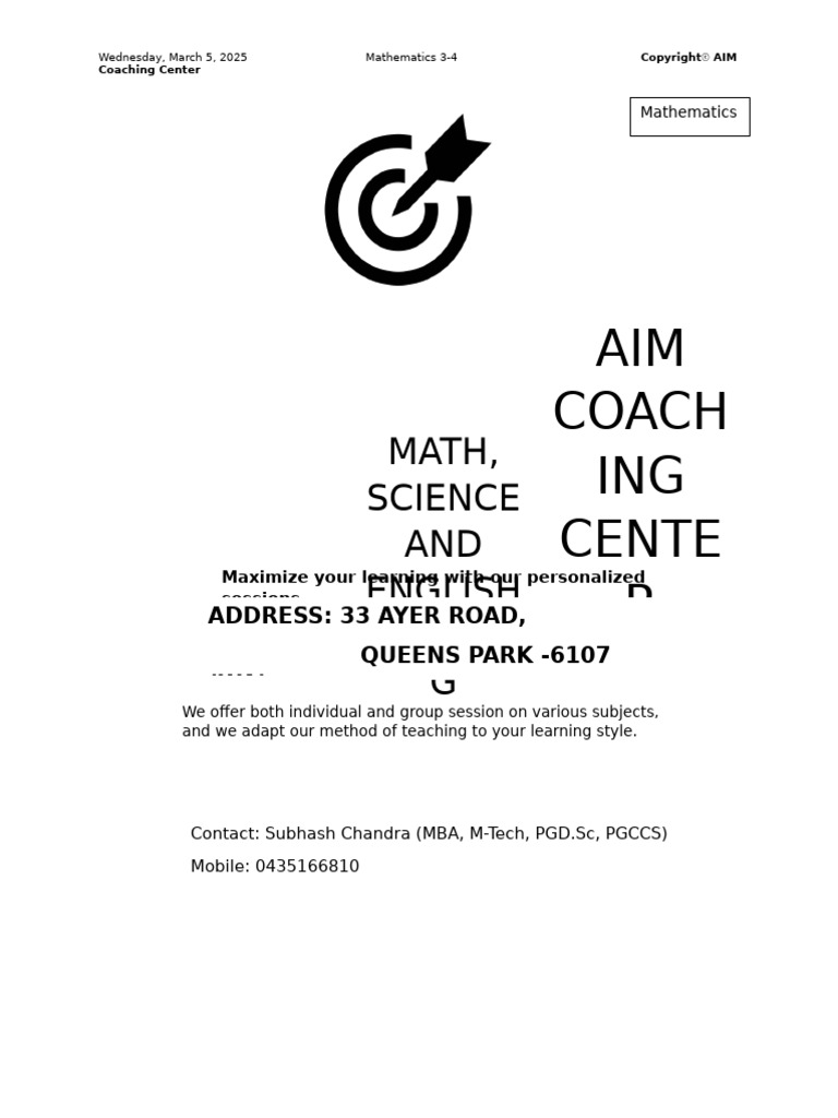 Class46 Math 1stoct Year3 | PDF
