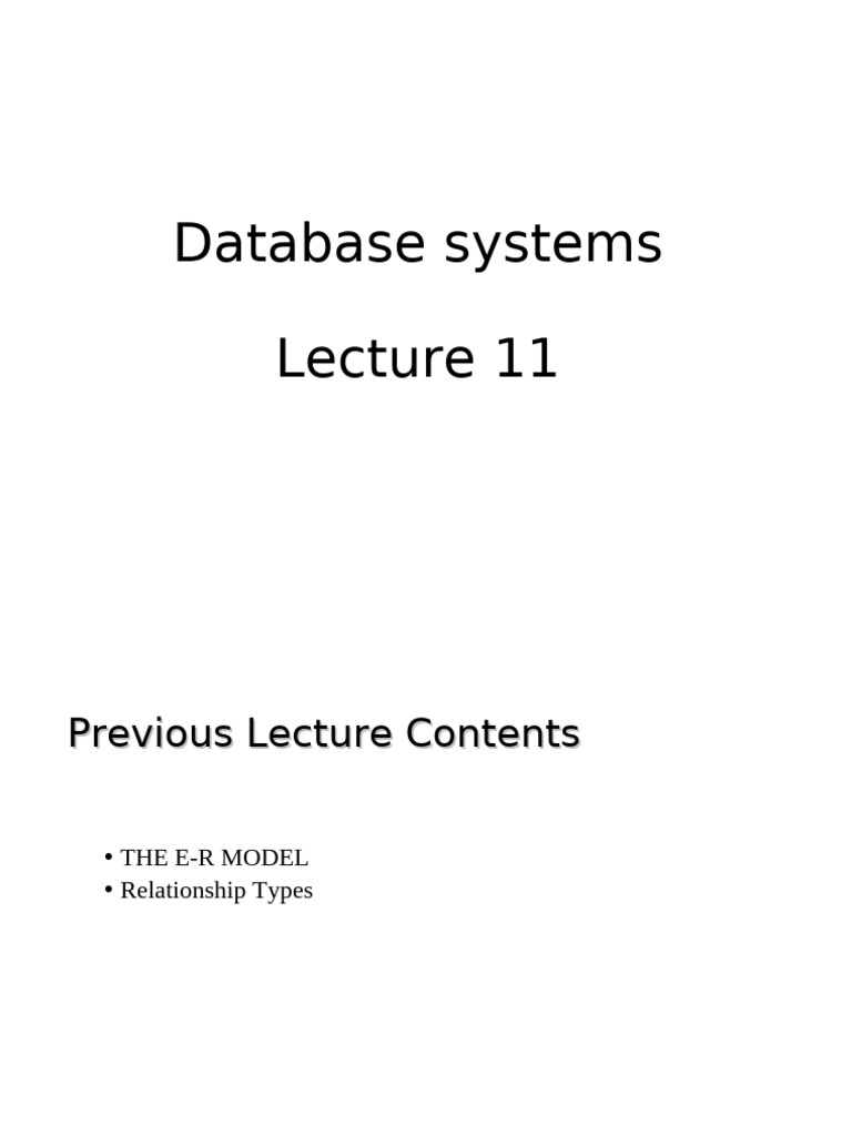Understanding Relationship Types in Databases | PDF