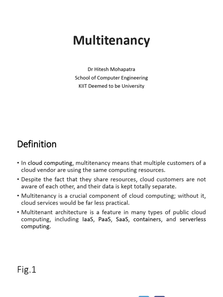 Whatismultitenancy 250124045528 A7c79073 | PDF | Cloud Computing ...