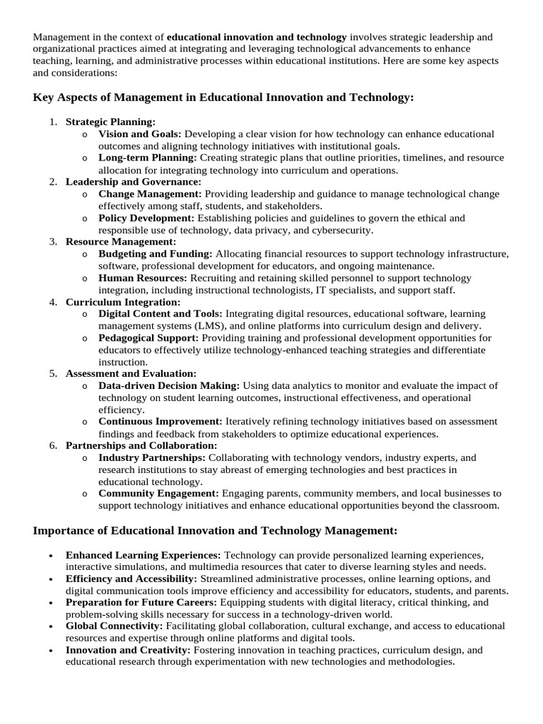 educational innovation and technology - Copy | PDF | Educational ...