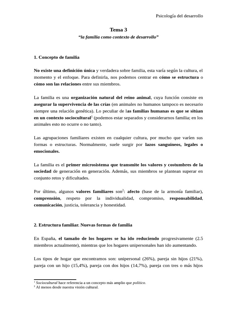 La familia y su impacto en el desarrollo | PDF | Abuso infantil | Familia