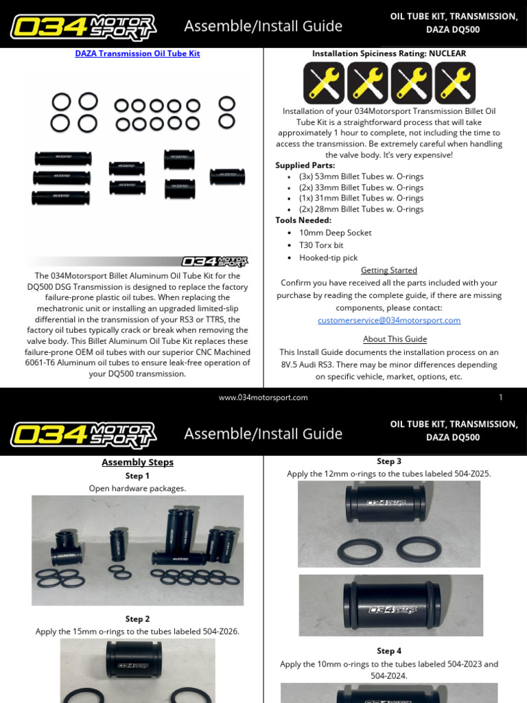 034 504 Z022 Install Instructions | PDF | Automotive Technologies ...