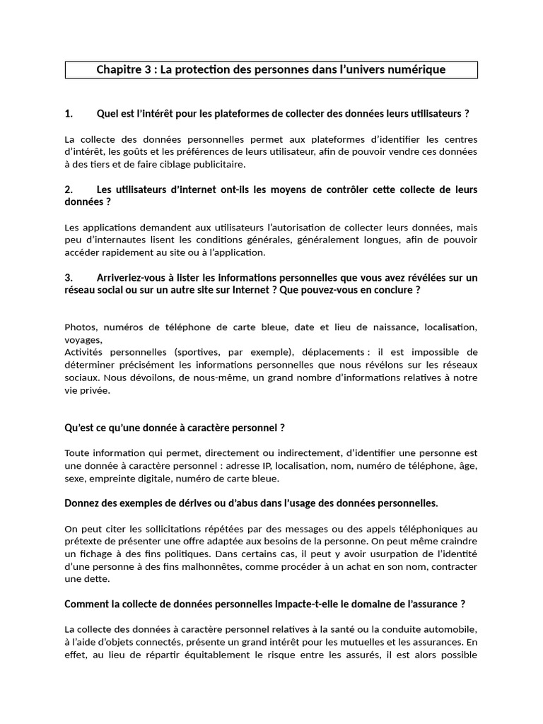Protection des données personnelles en ligne | PDF | Cookie ...