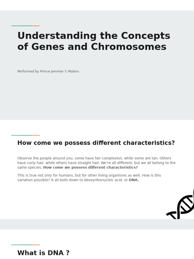 Genes and Chromosomes Explained | PDF | Dna | Gene