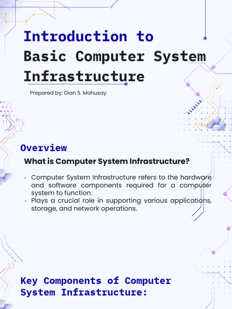 Introduction To Computer System Infrastructure | PDF | Cloud Computing ...