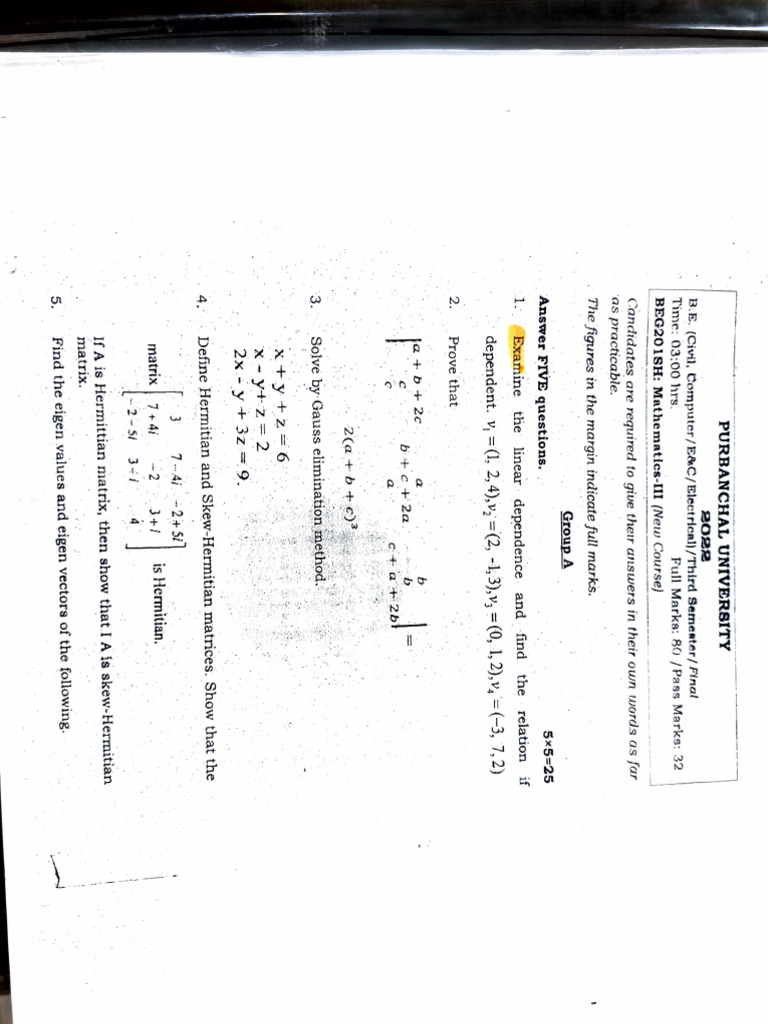 Maths 3rd Sem | PDF