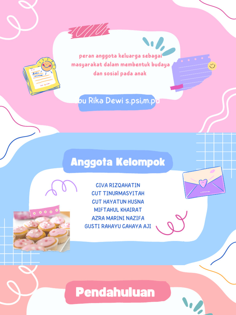 Peran Anggota Keluarga Sebagai Masyarakat Dalam Membentuk Budaya Dan