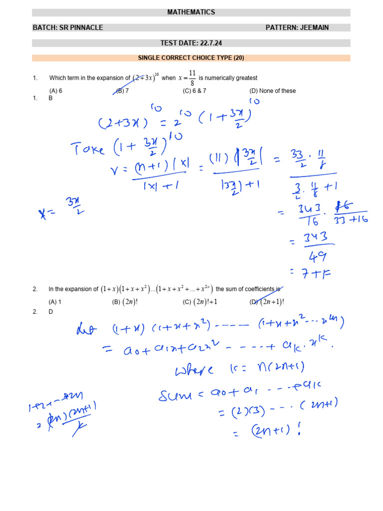 MATH QP 22 Solutions Phase 5 | PDF | Ellipse | Elementary Geometry