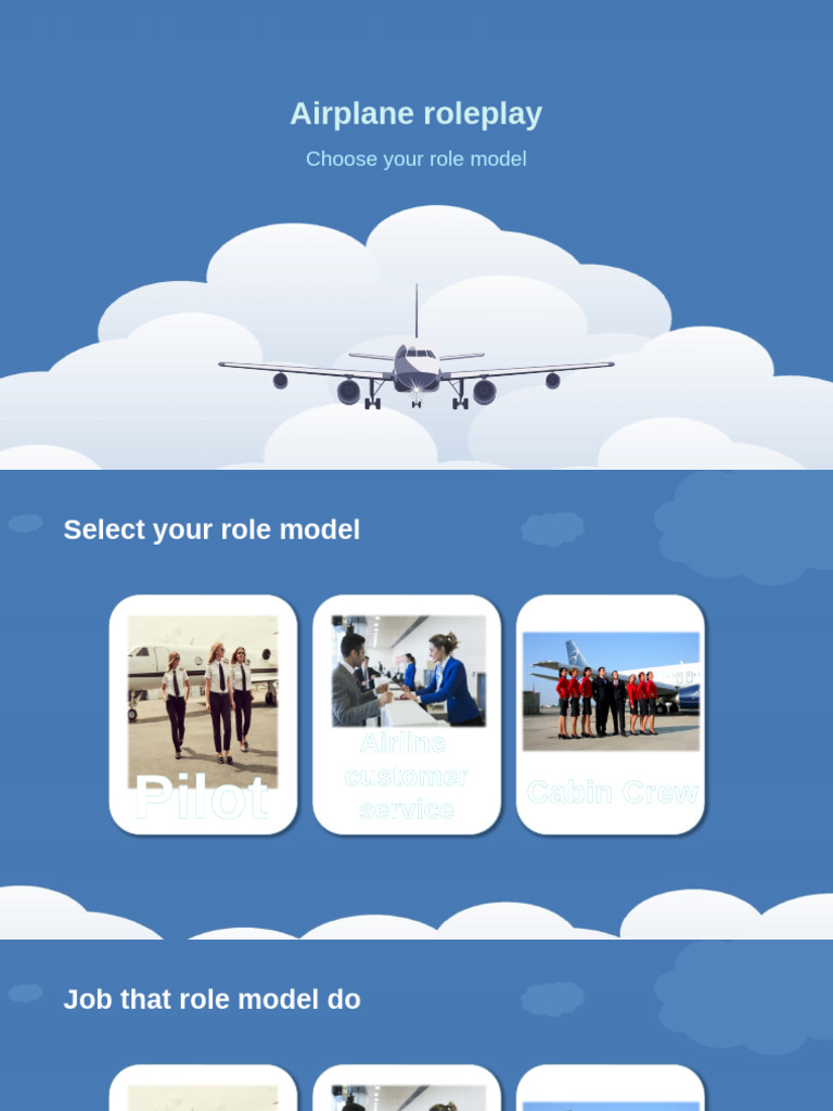 Airplane Roleplay: Choose Your Role | PDF