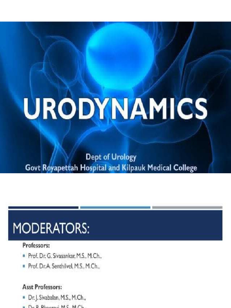 URODYNAMICS | PDF