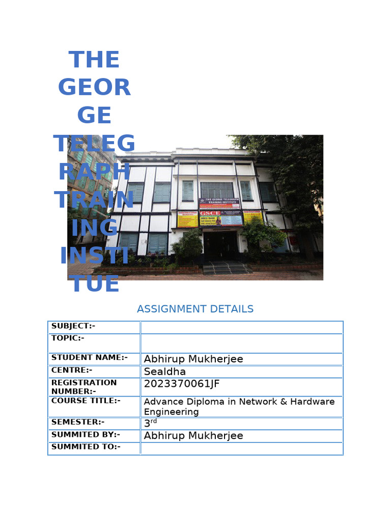 Assignment Details for Network Engineering | PDF