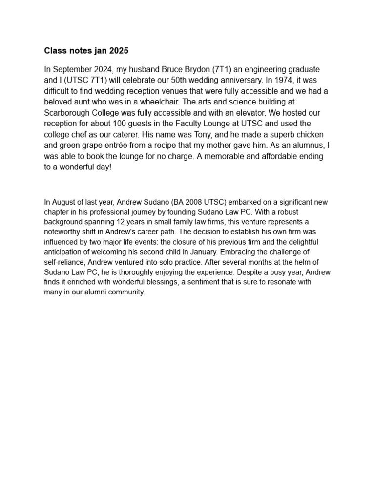 Celebrating Milestones: Weddings & Careers | PDF