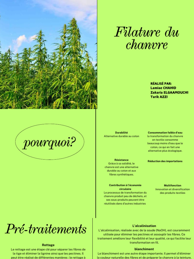Filature du chanvre : avantages et procédés | PDF | Chanvre | Les textiles