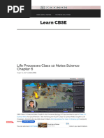 Class 10 Nutrition Study Notes Pdf