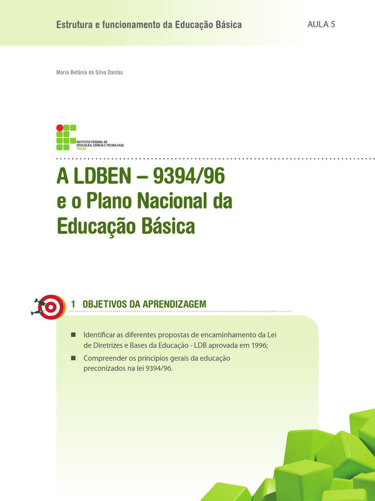 LDBEN 9394/96 e Educação Básica no Brasil | PDF | Pré-escola | Socialismo