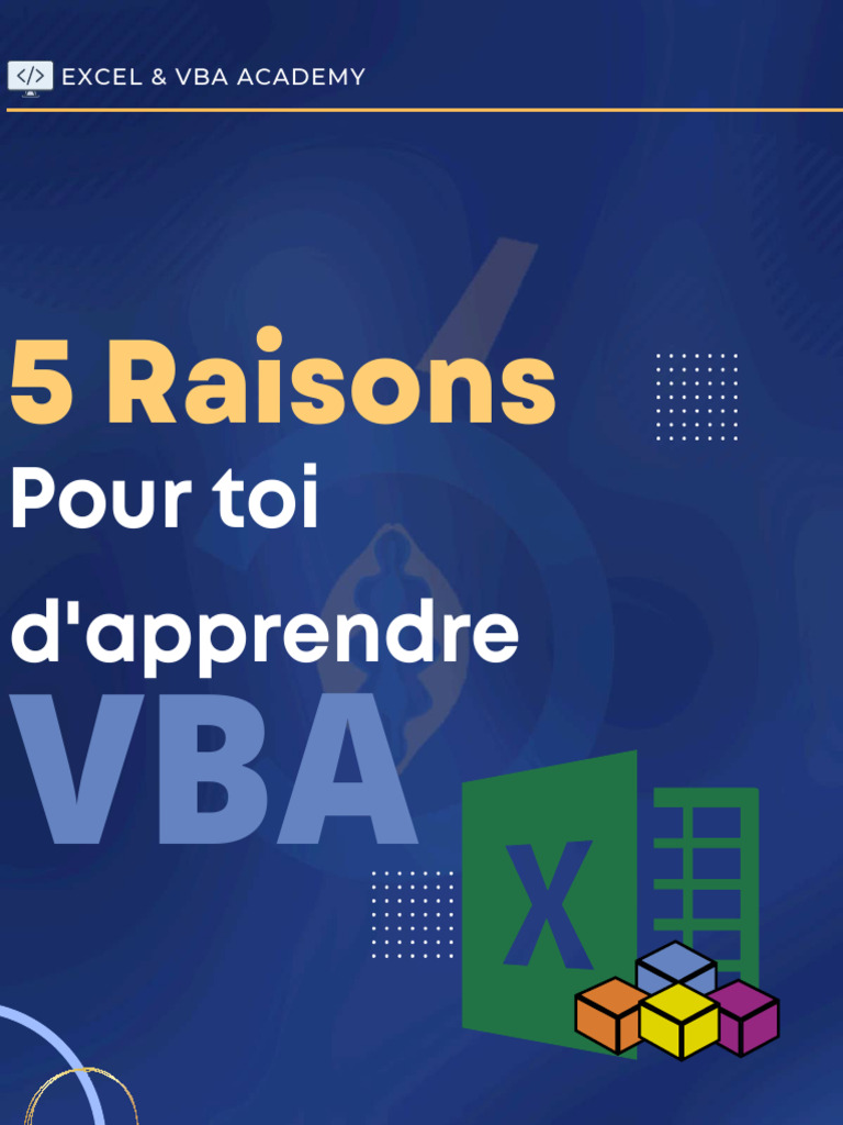 Pourquoi apprendre le VBA ? | PDF | Visual Basic for Applications ...