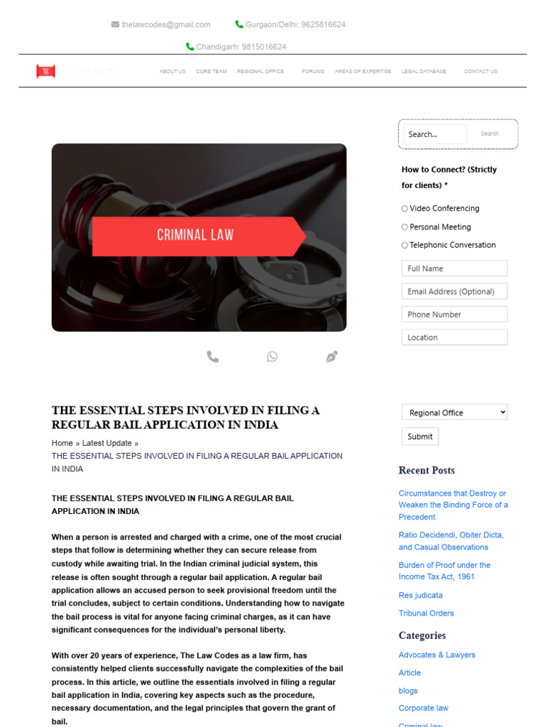 Essential Steps for Bail in India | PDF | Bail | Crimes