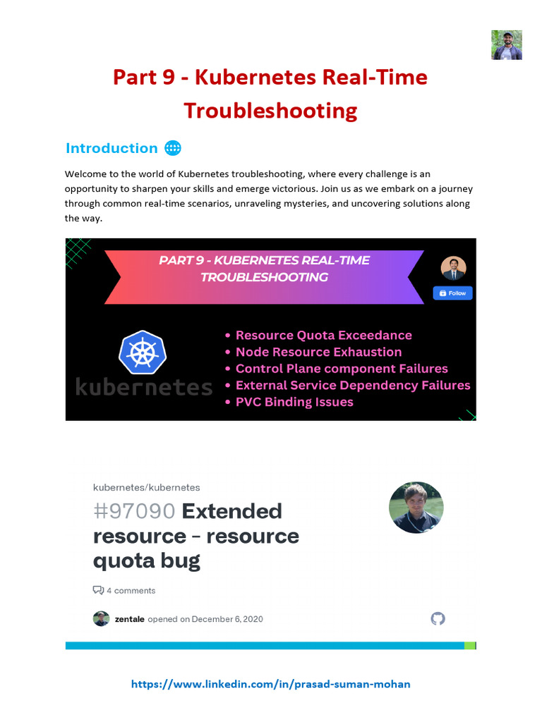 Kubernetes Real-Time Troubleshooting Guide | PDF | Computer Cluster ...