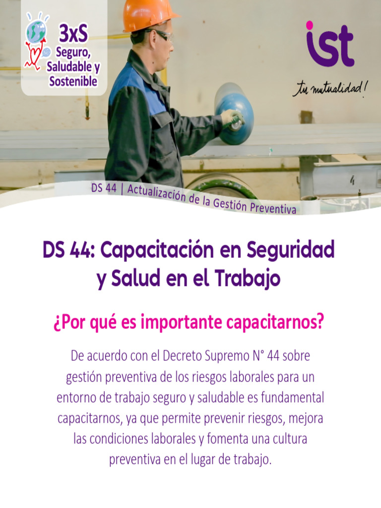Ds44 Capacitacion Seguridad Salud-1 | PDF