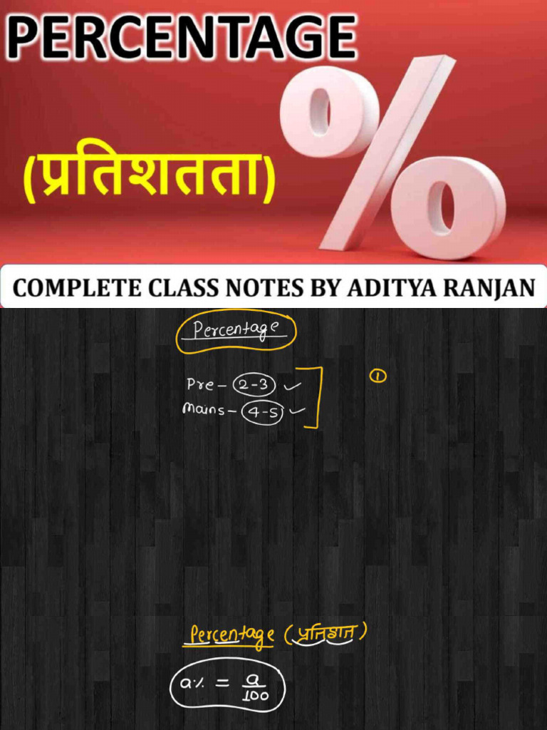 .Trashed 1743779098 5) Percentage (Class Notes) Invert (2) Invert | PDF