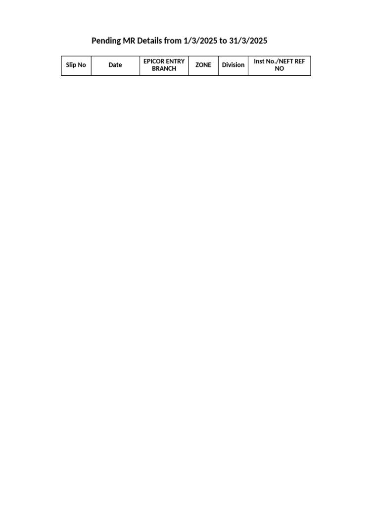 MR Details for Pramod Collections | PDF