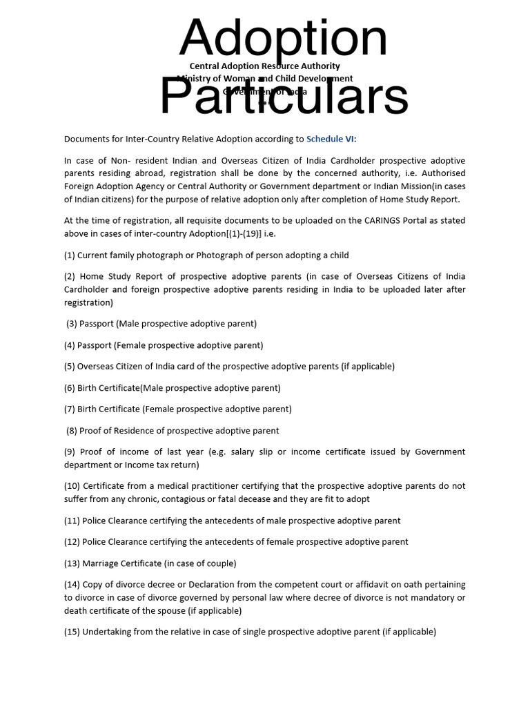 Adoption Documents | PDF | Birth Certificate | Family